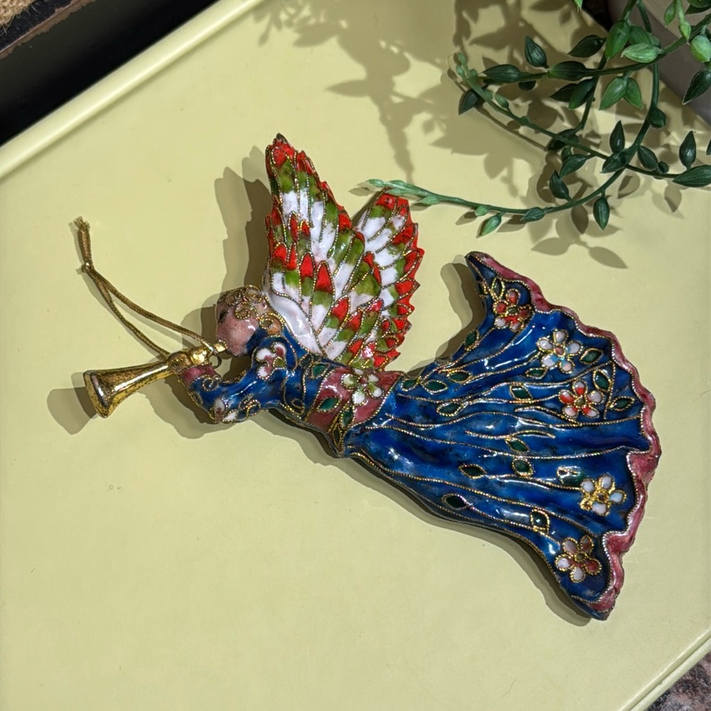 Cloisonné angel ornament